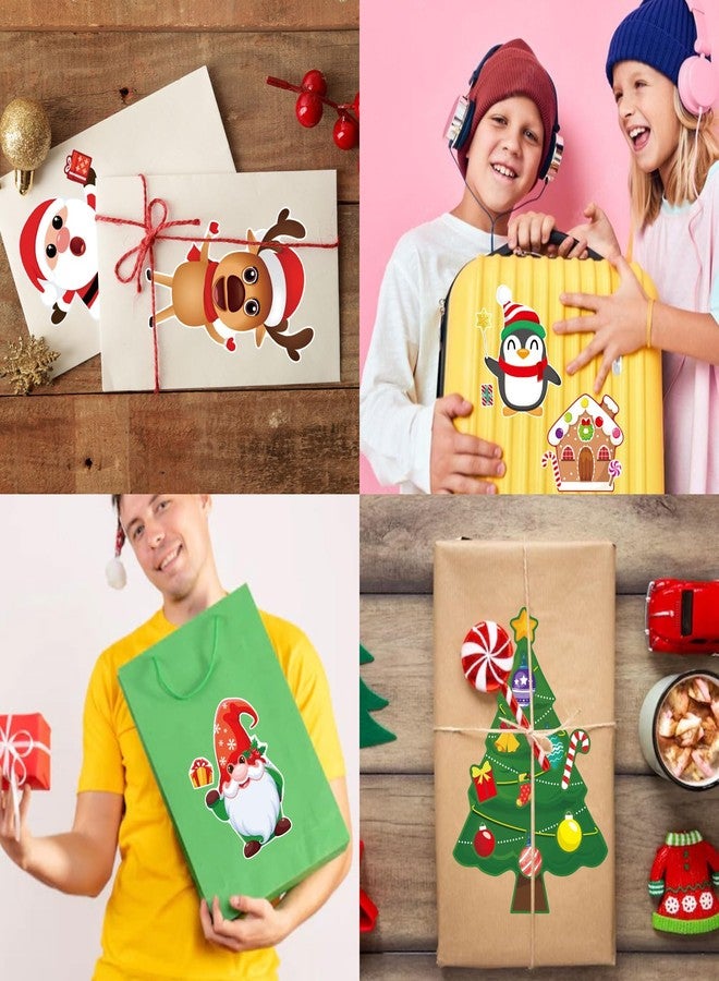 DUJAA 36 Sheets Christmas Make a Face Stickers for Crafts Make Your Own Characters Mix and Match Sticker Christmas Santa Stickers Christmas Tree Sticker Christmas Stocking Stuffer - Image 5